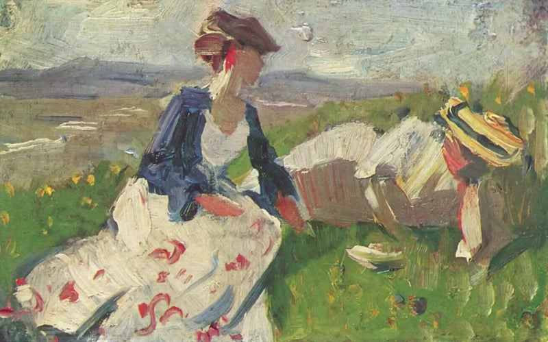 Dos mujeres en la colina - Franz Marc