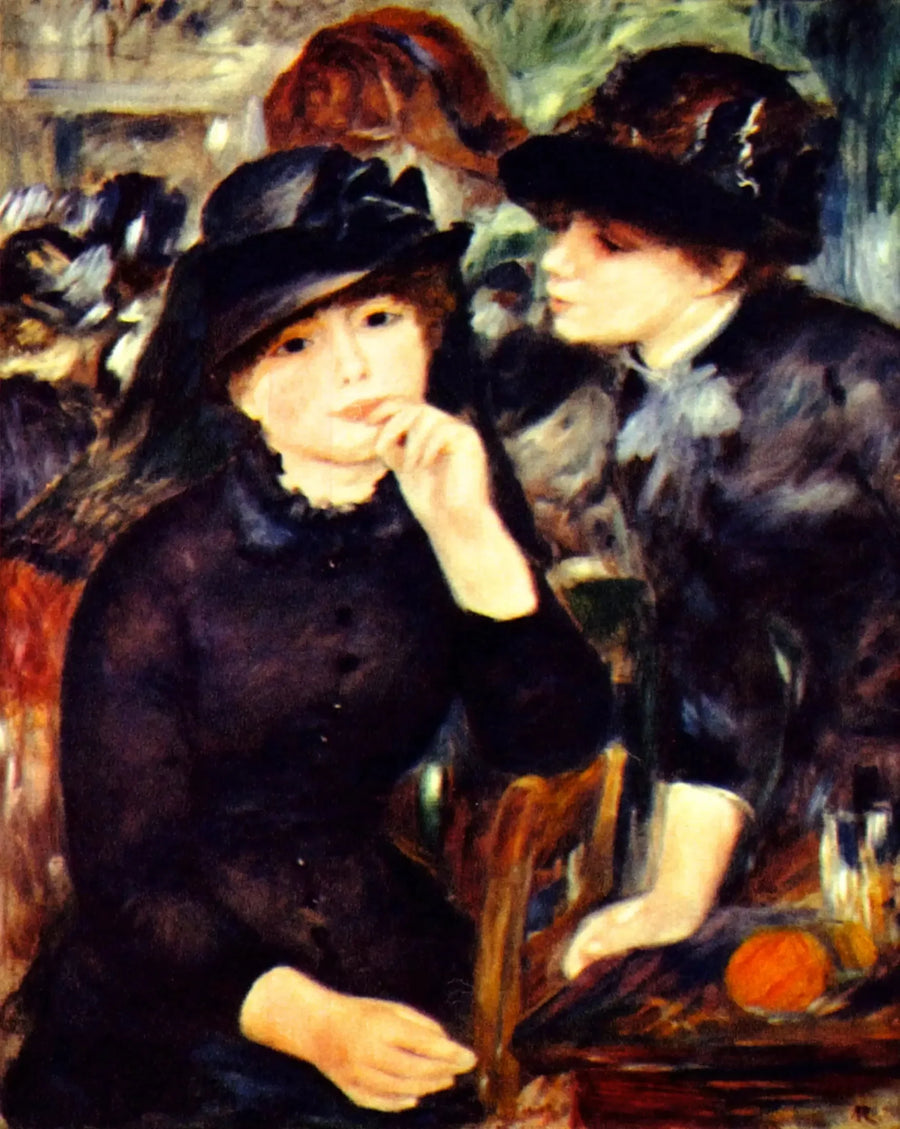 Dos chicas de negro - Pierre-Auguste Renoir