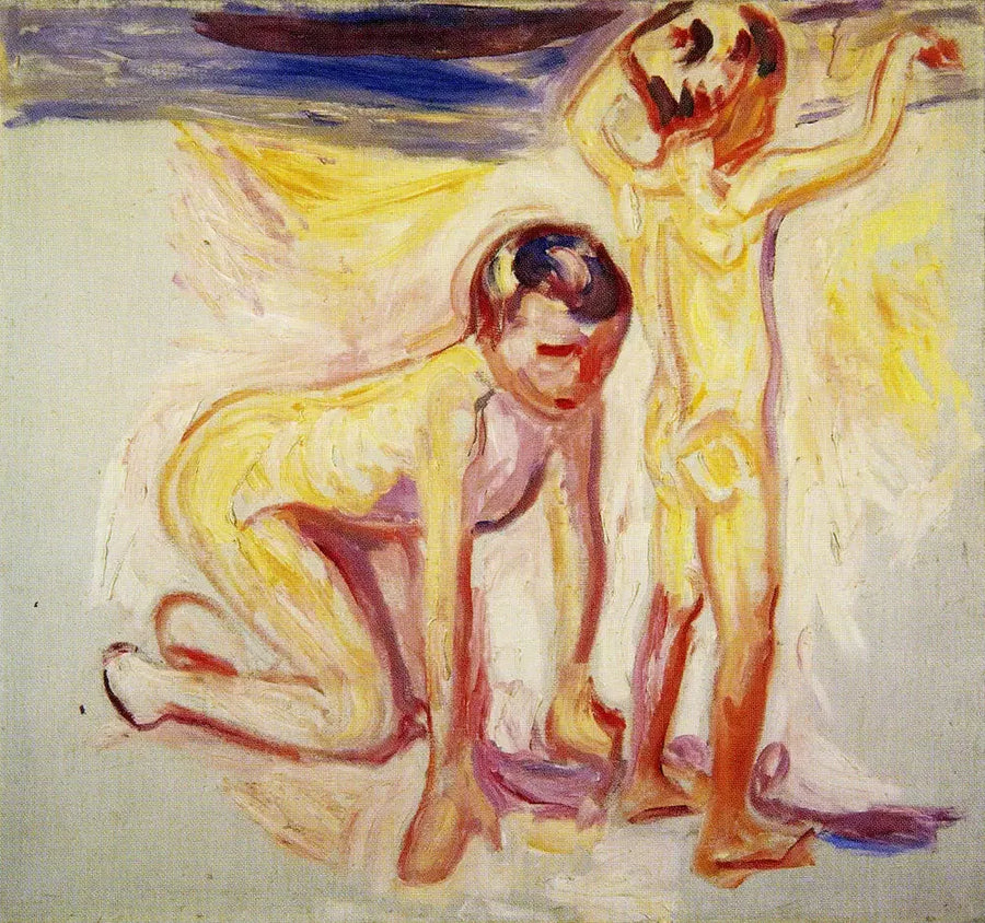 Dos chicos en la playa - Edvard Munch