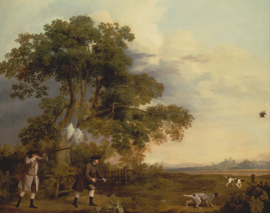 Dos caballeros tirando - George Stubbs