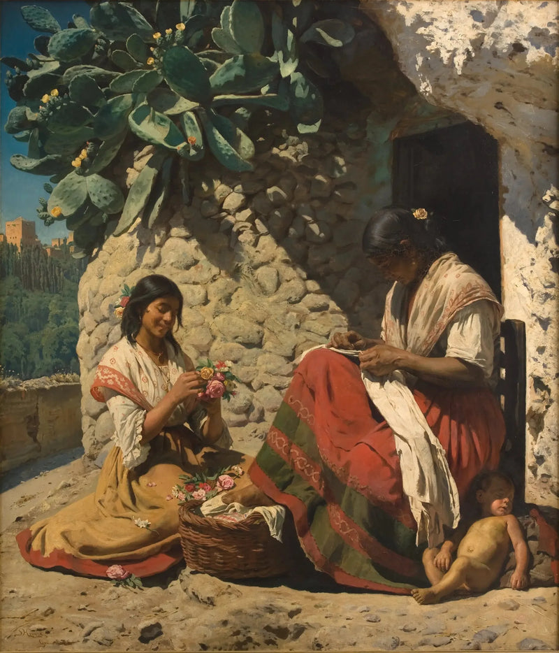 Dos gitanas frente a su cabaña. España - Peder Severin Krøyer