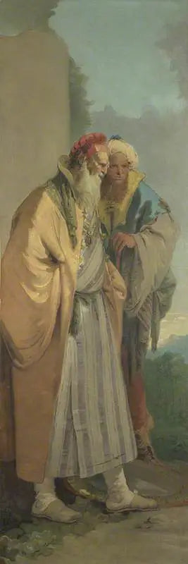 Dos hombres con traje oriental - Giovanni Battista Tiepolo
