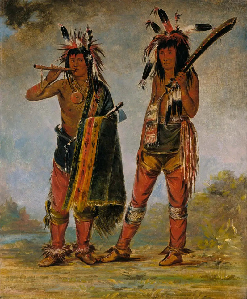 Dos jóvenes hombres - George Catlin