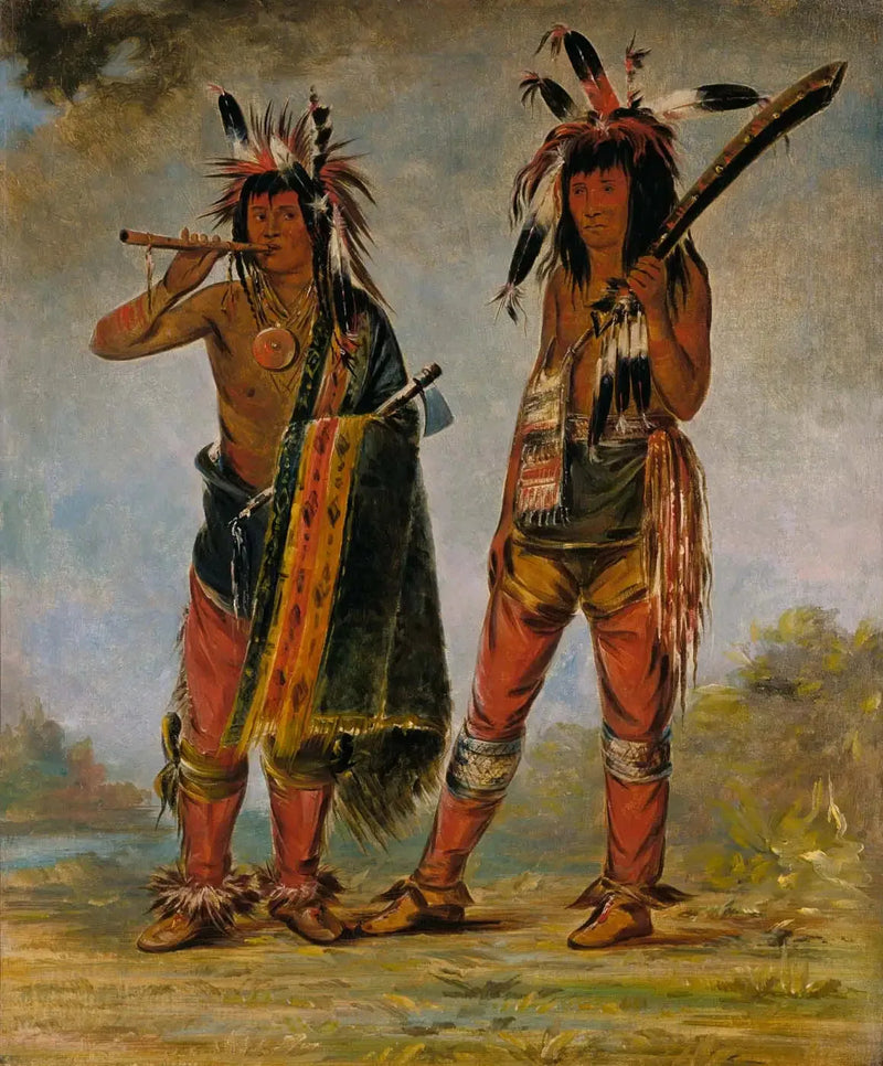 Dos jóvenes hombres - George Catlin