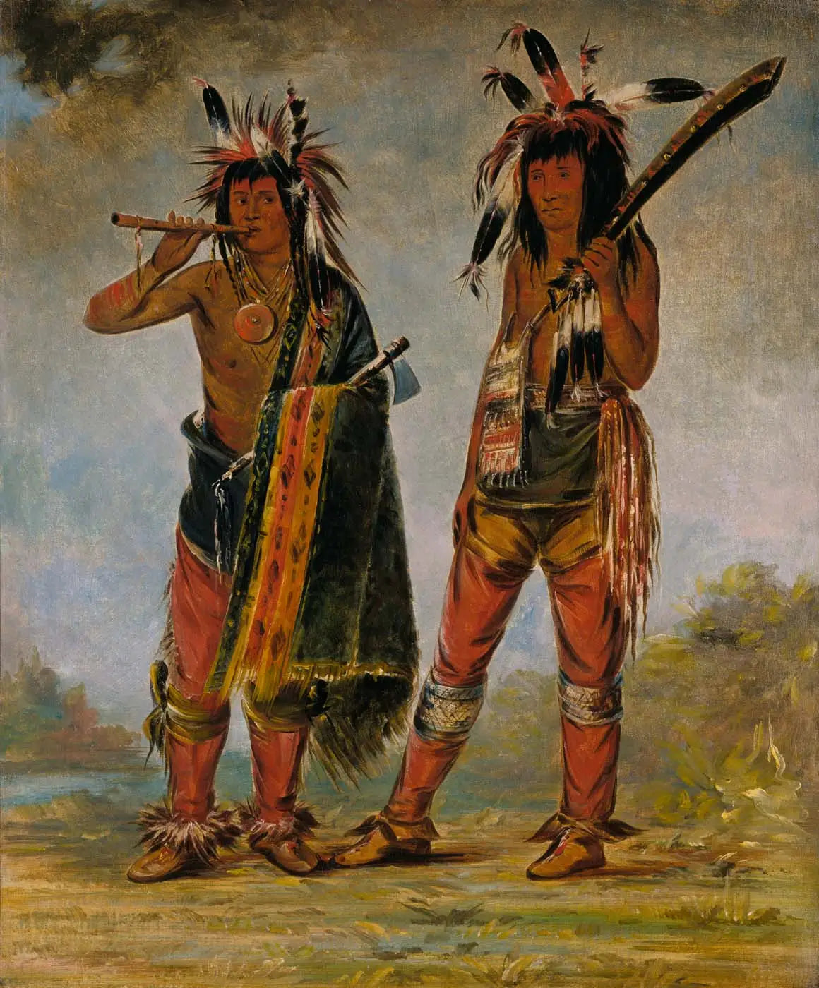 Deux jeunes hommes - George Catlin - Alpha Reproduction