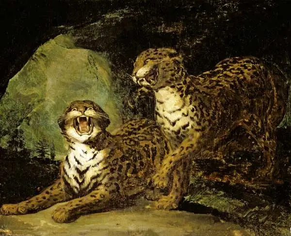 Dos leopardos - Théodore Géricault