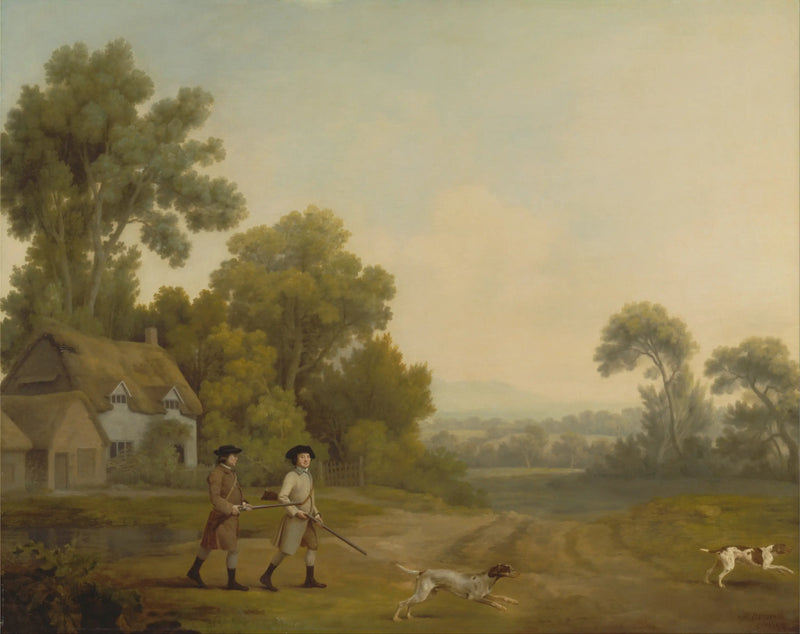 Dos caballeros yendo a un tiroteo - George Stubbs