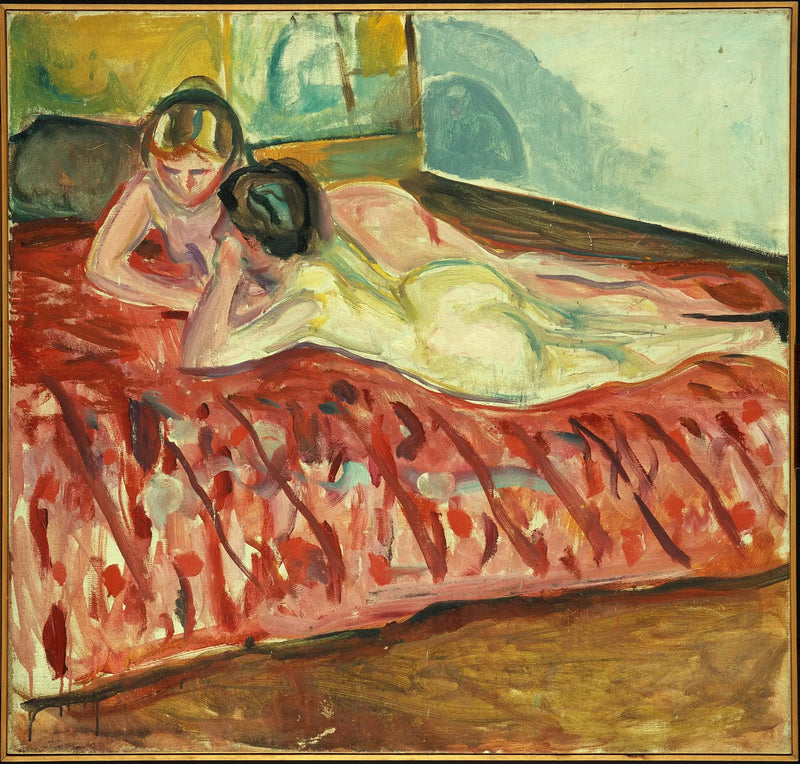 Dos Desnudos Acostados - Edvard Munch