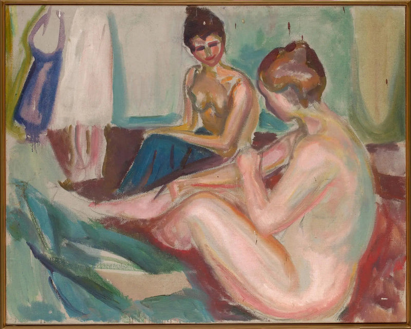 Dos Desnudos sentados - Edvard Munch