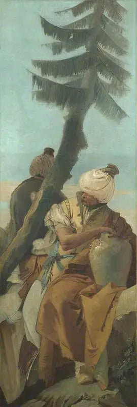 Dos orientales sentados bajo un árbol - Giovanni Battista Tiepolo
