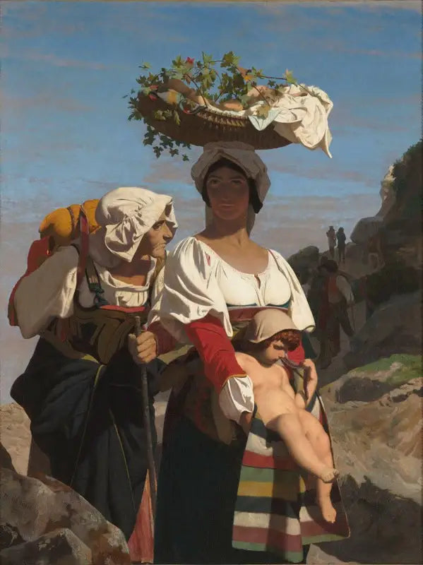 Dos campesinas italianas y un niño - Jean-Léon Gérôme