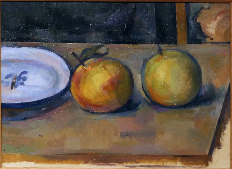 Dos manzanas sobre una mesa - Paul Cézanne