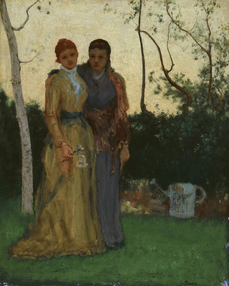 Dos hermanas en el jardín - George Inness