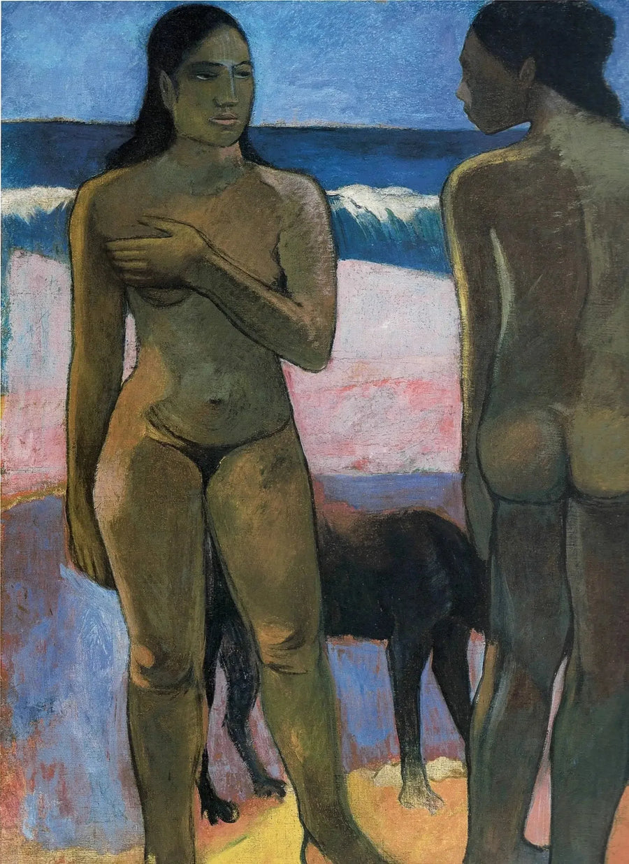 Dos tahitianas en la playa - Paul Gauguin
