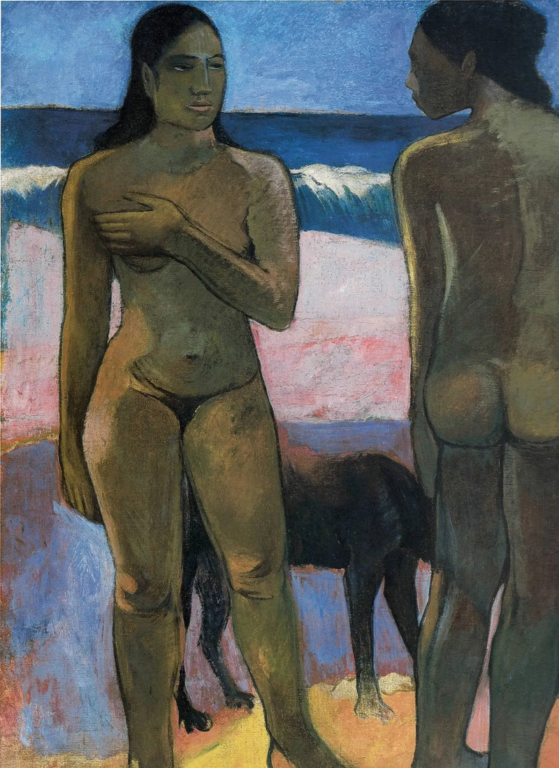 Dos tahitianas en la playa - Paul Gauguin