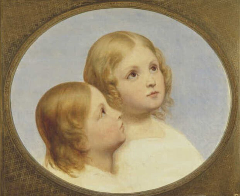 Dos cabezas de niños - Ary Scheffer