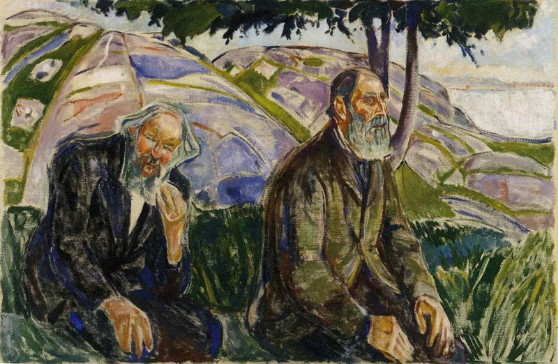 Dos Viejos Hombres - Edvard Munch