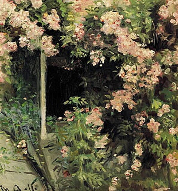 Frente a la casa de la familia Ancher, Skagen. -Michael Peter Ancher
