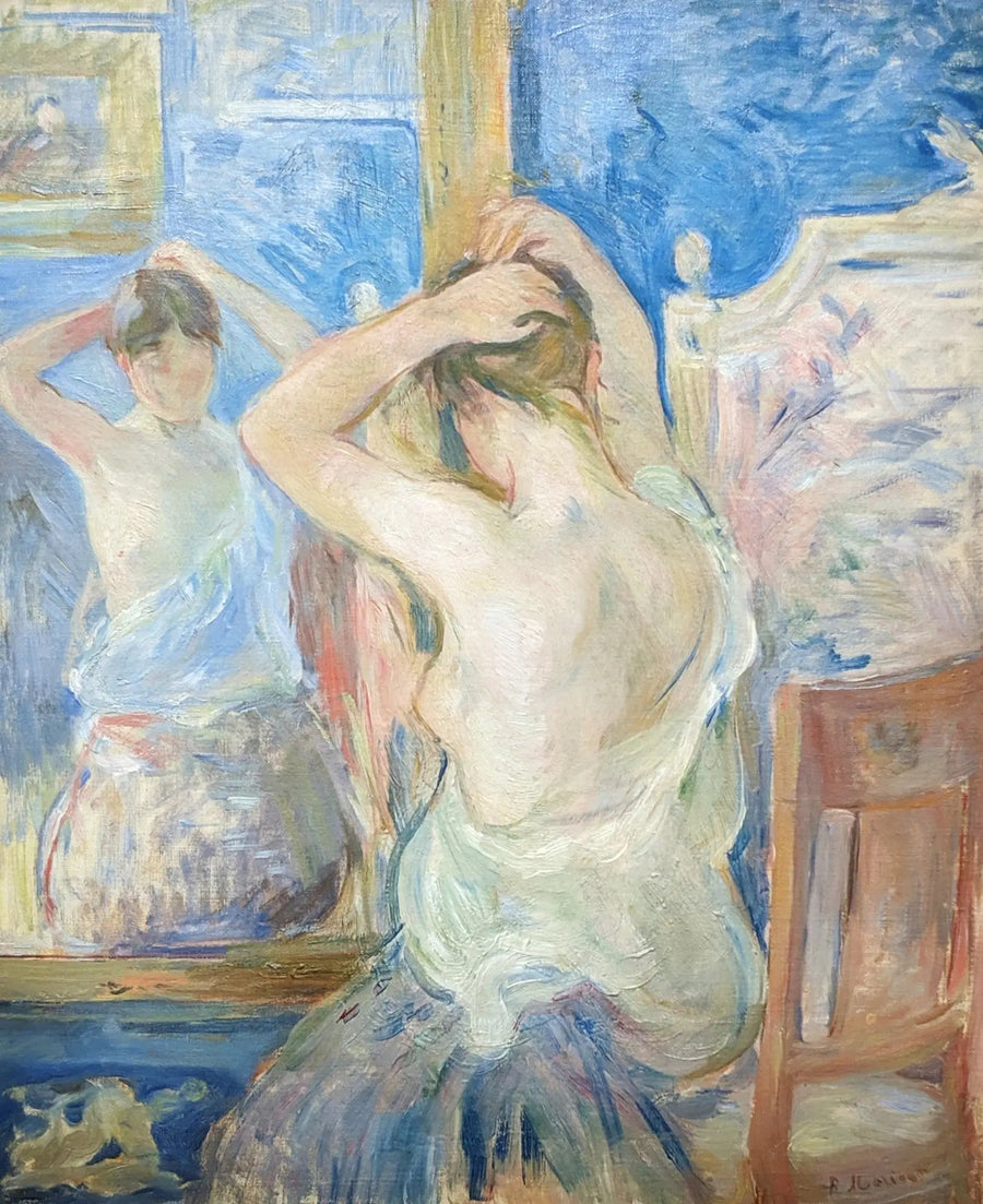 Delante del espejo - Berthe Morisot