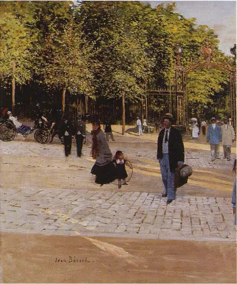 Delante del parque Monceau - Jean Béraud