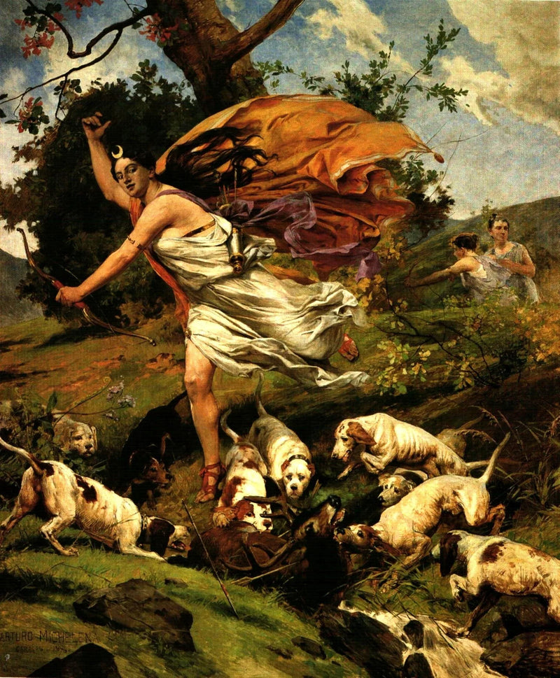 Diana à la chasse - Arturo Michelena