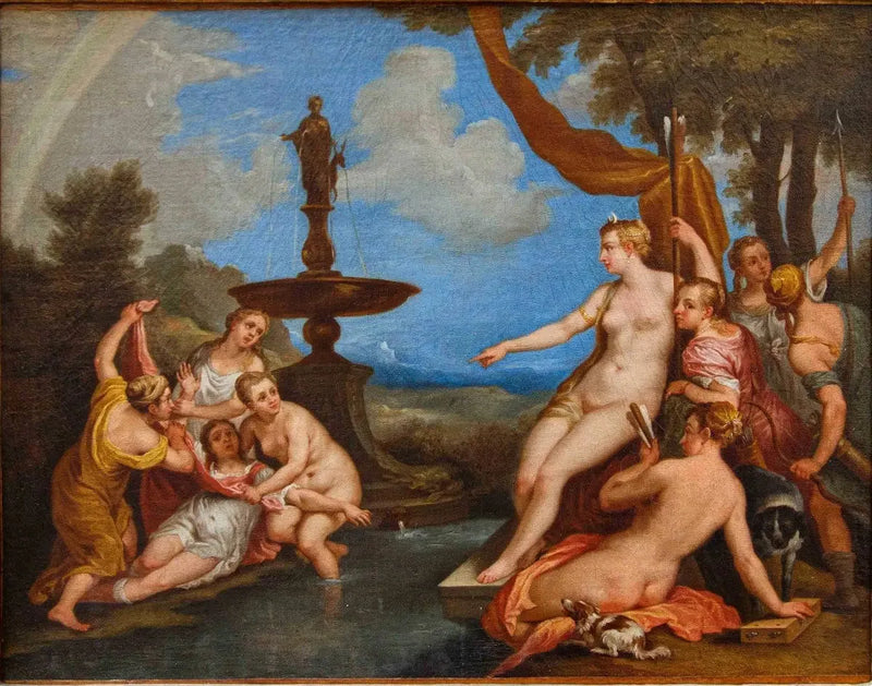 Diana descubre el embarazo de Calisto - David Teniers el Joven