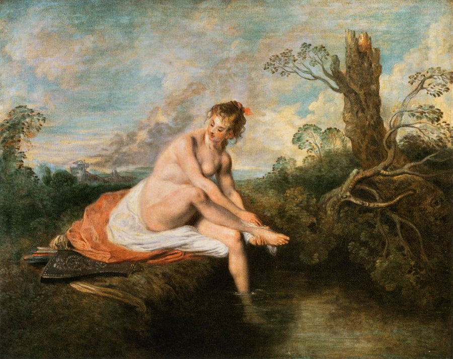 Diane en el baño - Antoine Watteau