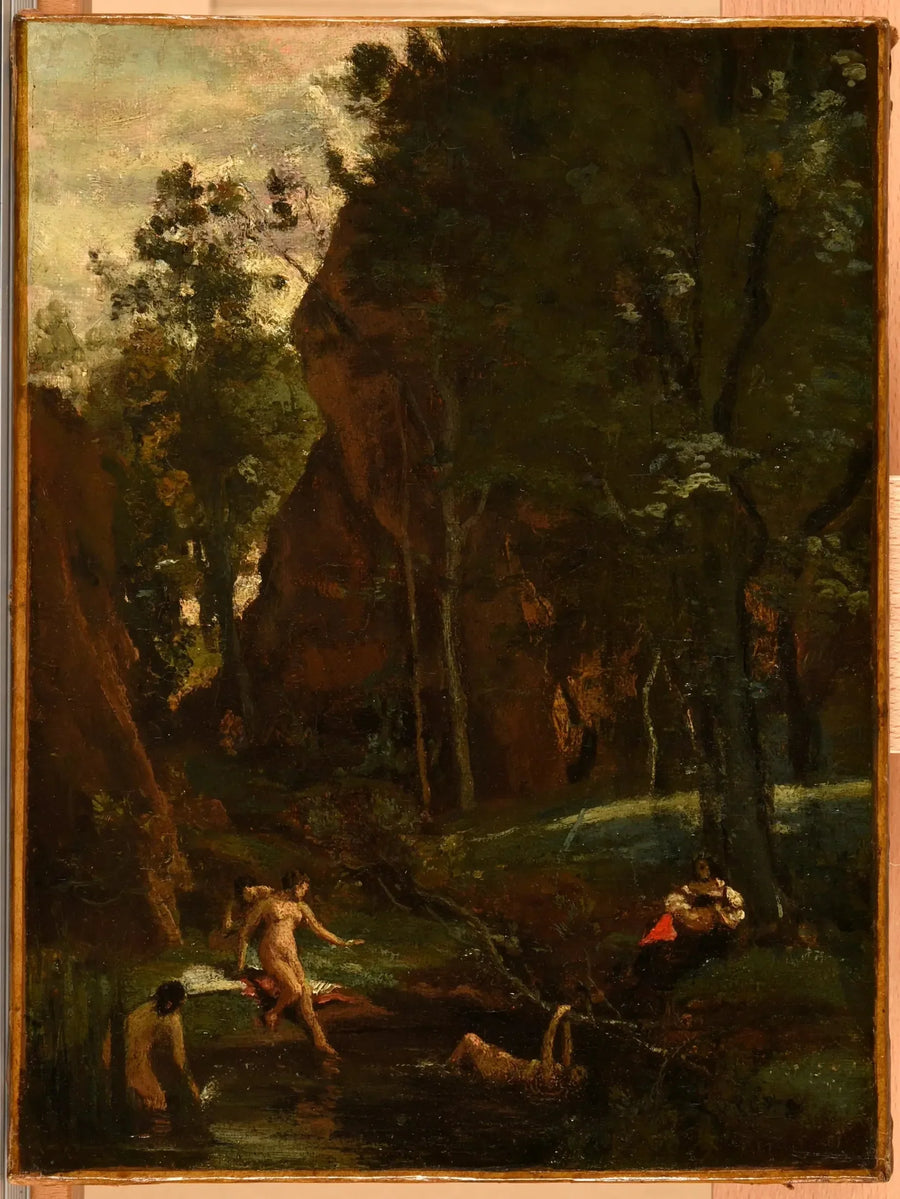 Diane en el baño - Jean-Baptiste Camille Corot