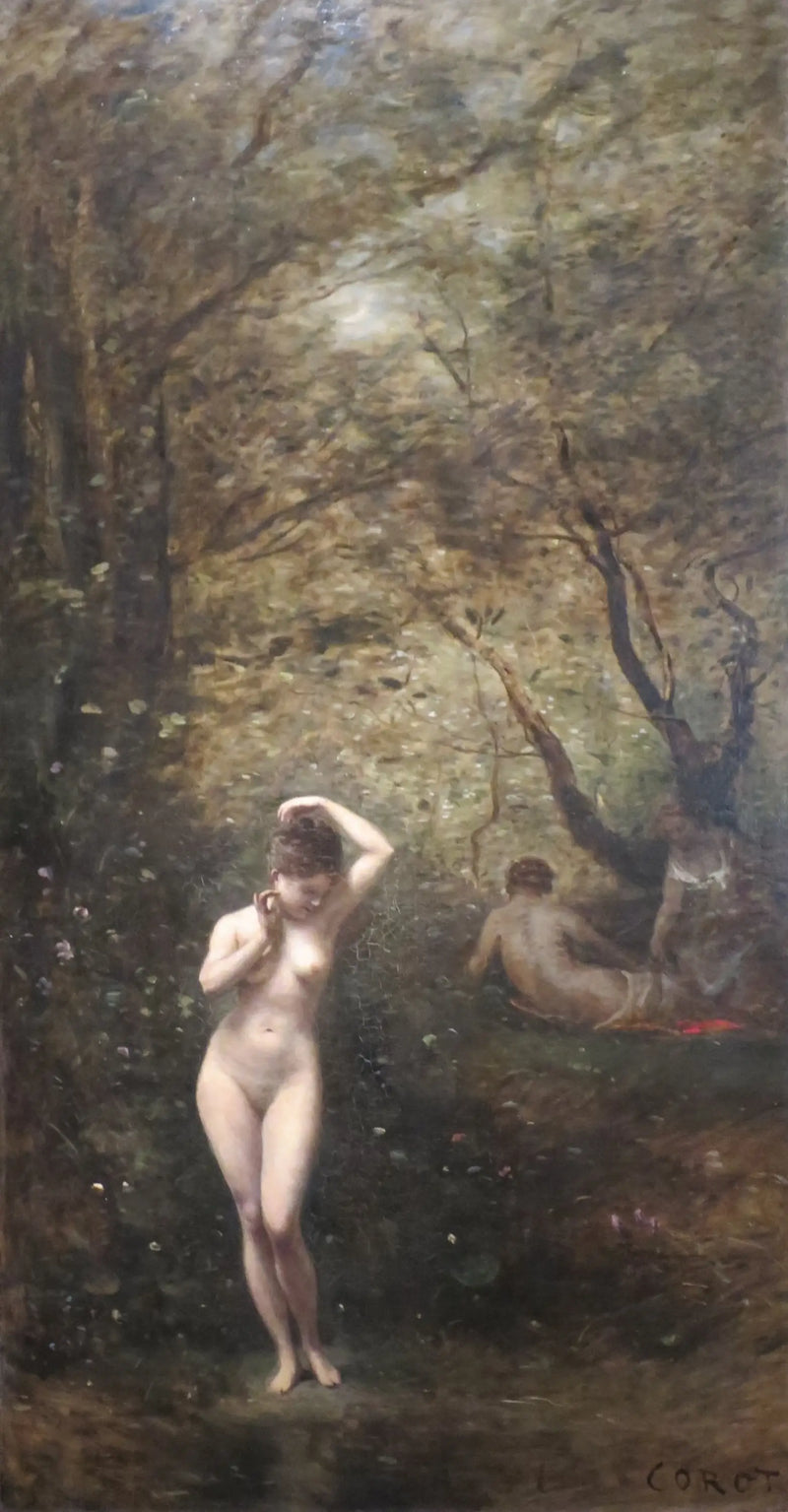 Diane en el baño - Jean-Baptiste Camille Corot