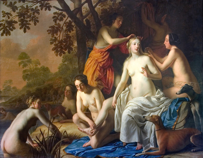Diane con sus ninfas - Gerrit van Honthorst