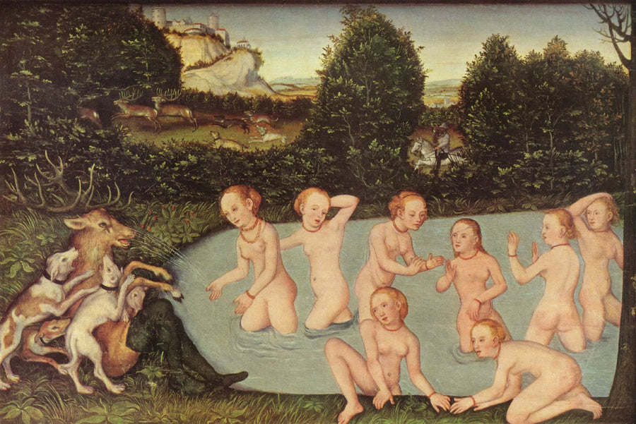 Diana y Acteón - Lucas Cranach el Viejo