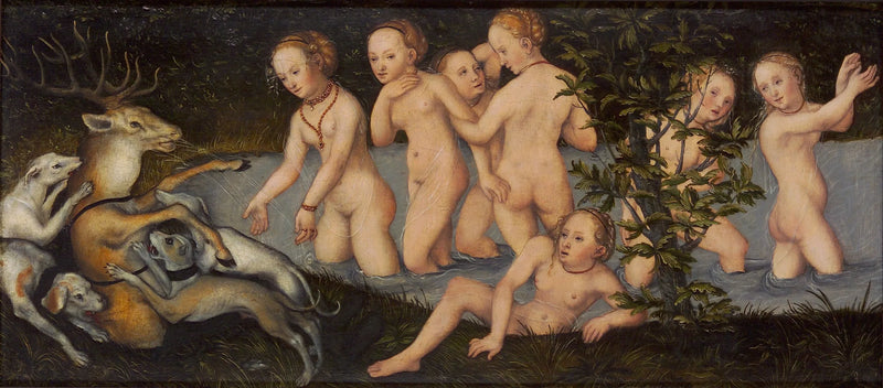 Diana y Acteón - Lucas Cranach el Viejo
