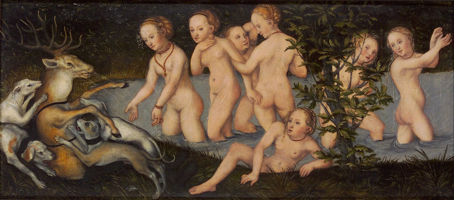 Diana y Acteón - Lucas Cranach el Viejo