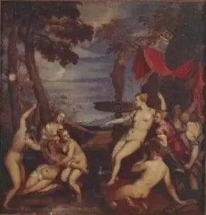 Diane y Calisto - Tiziano