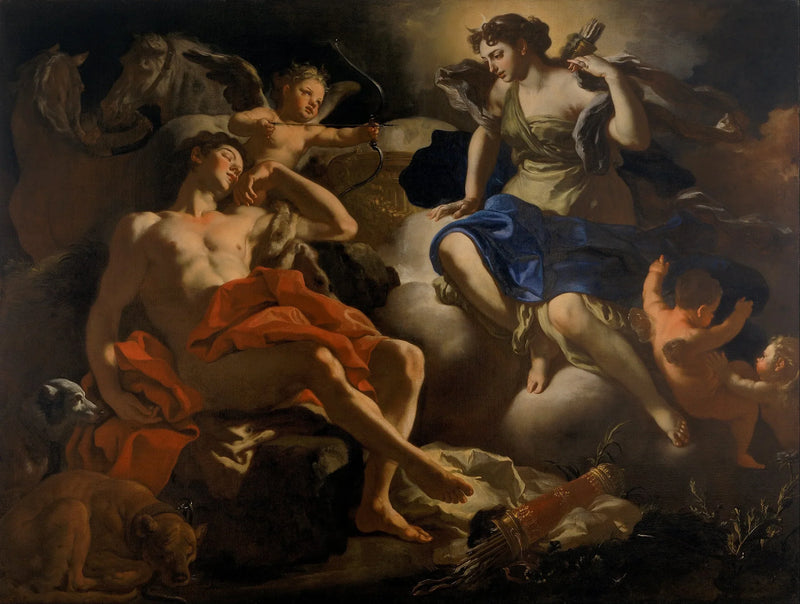 Diane y Endimión - Francesco Solimena