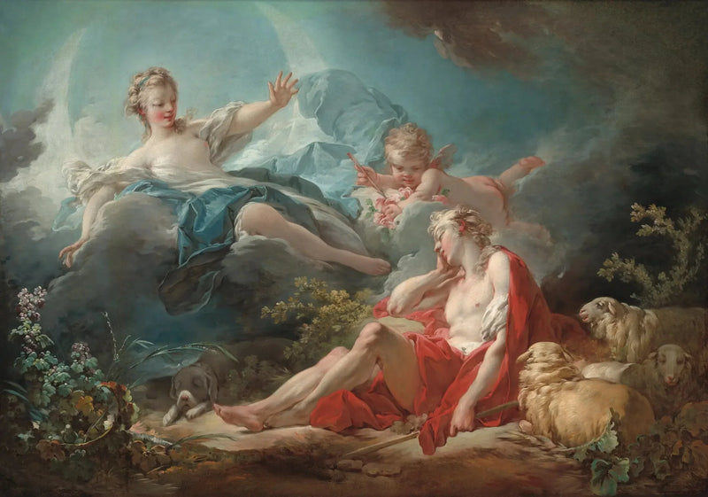 Diane y Endimión - Jean-Honoré Fragonard
