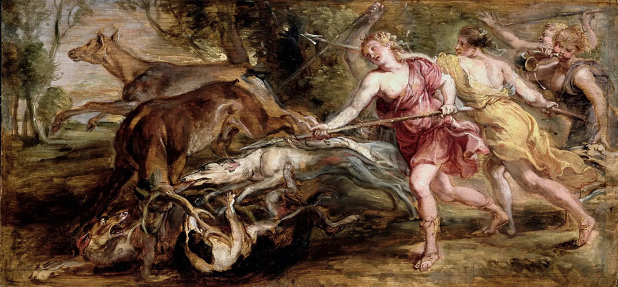 Diane y las Ninfas cazando - Peter Paul Rubens