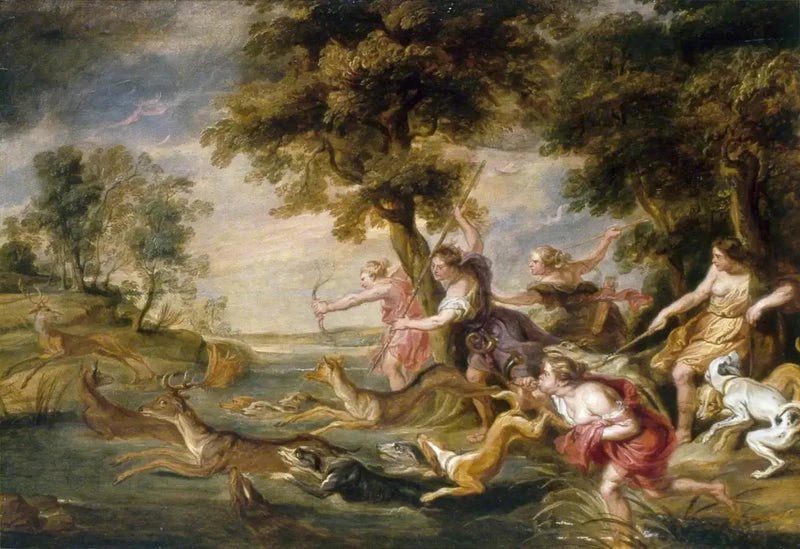 Diane y sus ninfas en la caza - Peter Paul Rubens