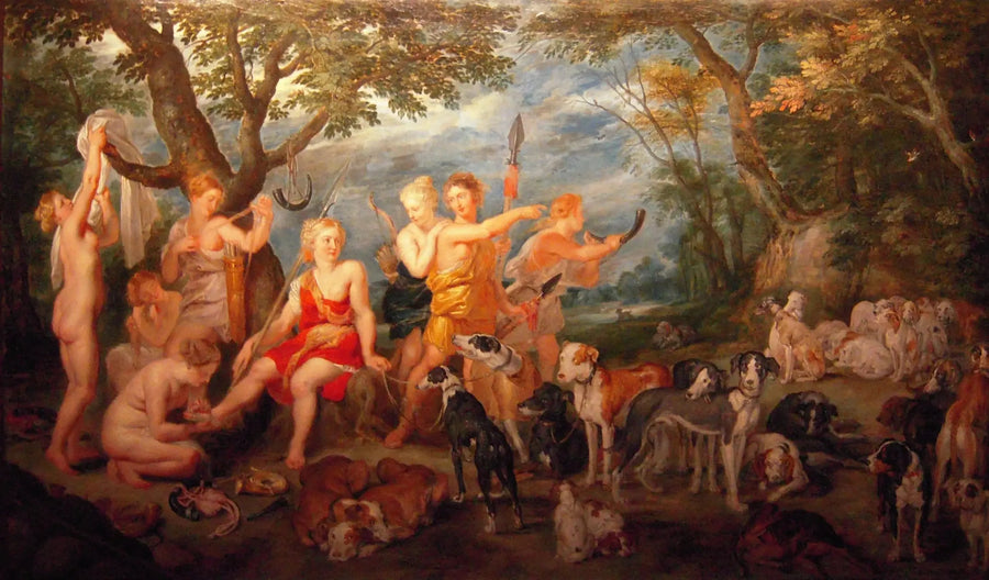 Diane y sus ninfas se preparan para salir de caza - Peter Paul Rubens