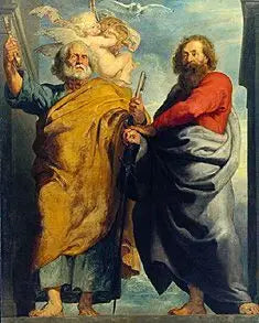 Die Apostel Petrus und Paulus - Peter Paul Rubens image 1 reproduction réalisée par Alpha Reproduction