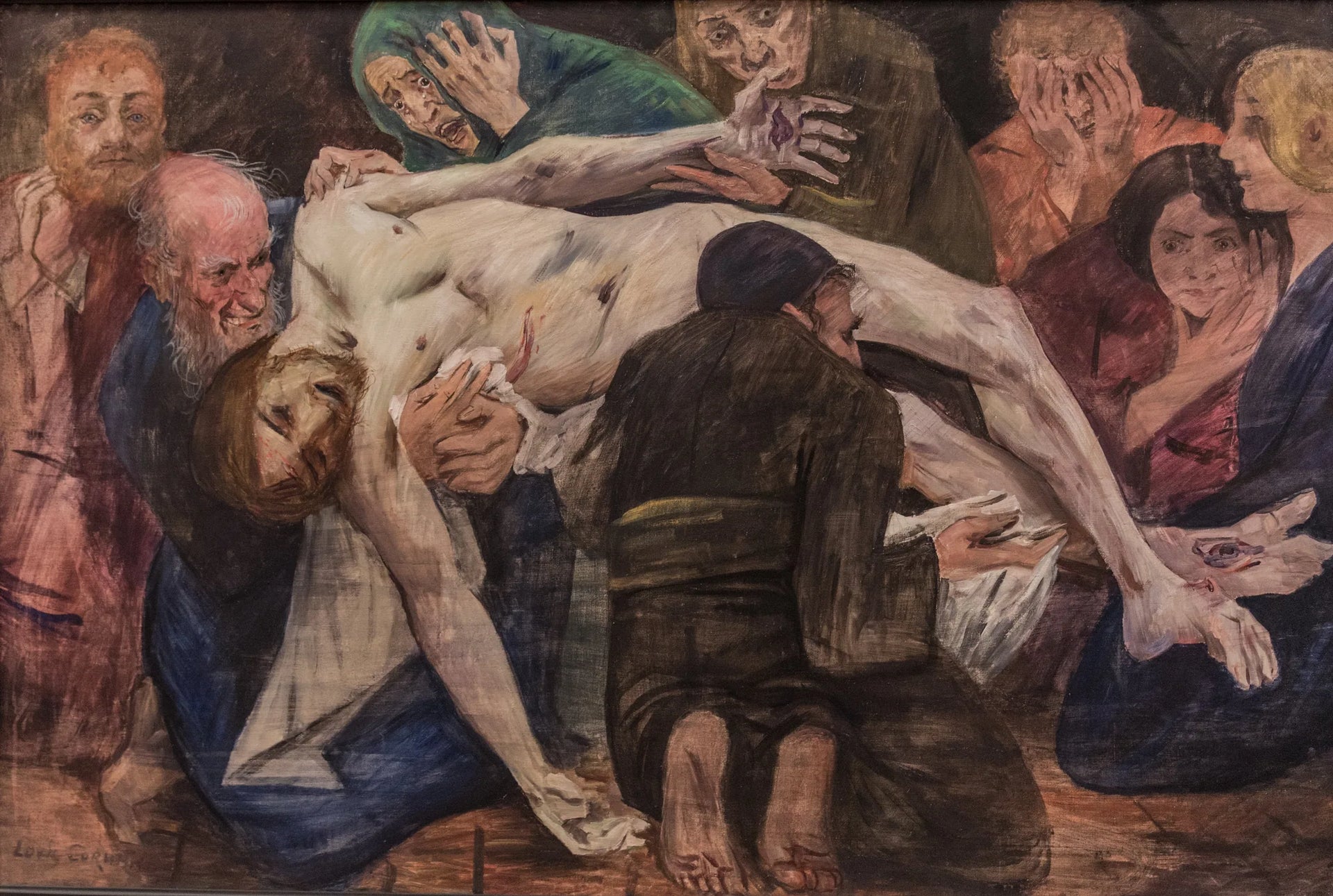 Die Grablegung (Entwurf) - Lovis Corinth image 1 reproduction d’œuvre d’art à l’huile