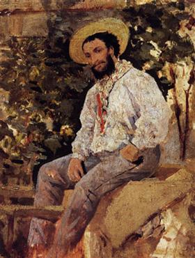 Diego Martelli en Castiglioncello - Giovanni Boldini