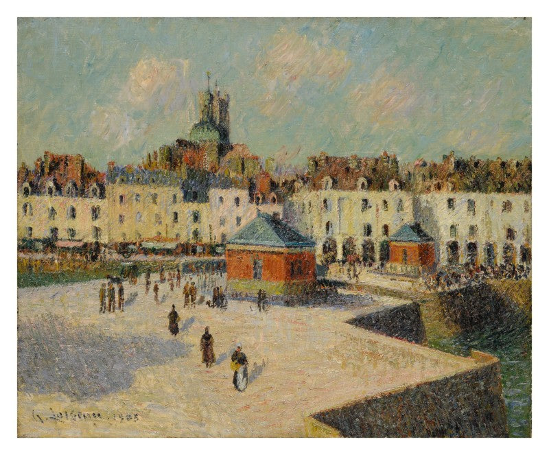 Dieppe, el muelle de la reparación - Gustave Loiseau