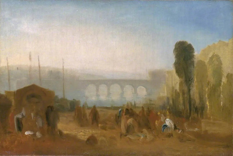 Dieppe: El puerto desde el muelle Henri IV - J. M. W. Turner