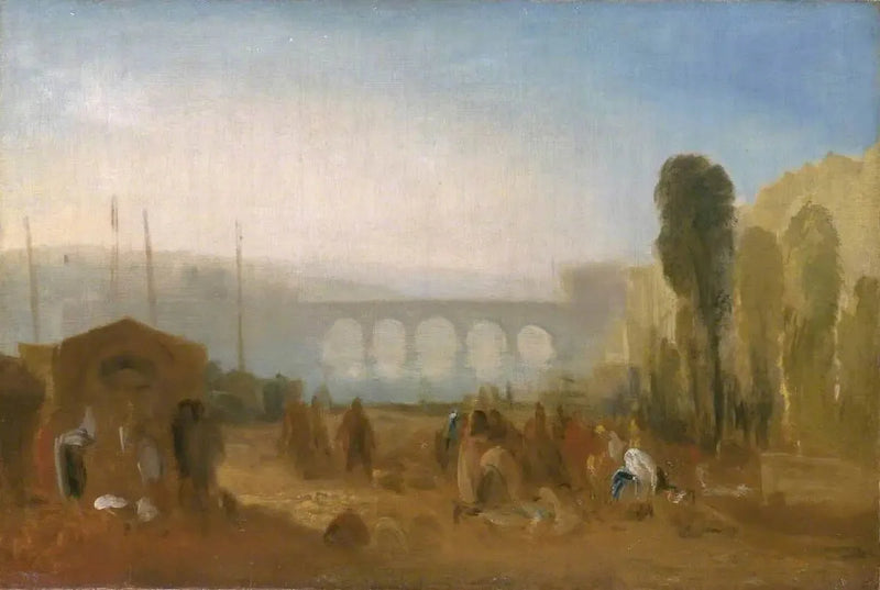 Dieppe: El puerto desde el muelle Henri IV - J. M. W. Turner
