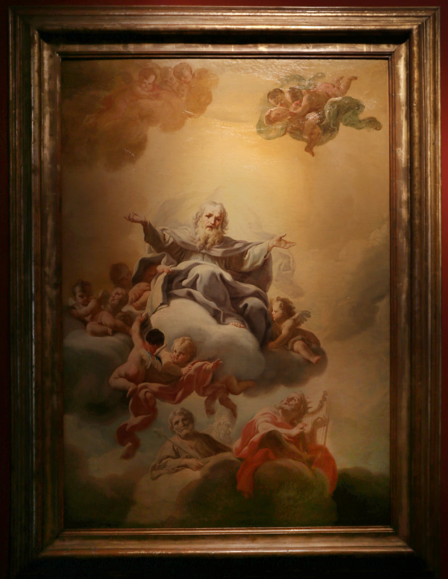 Dios Padre en las nubes - Corrado Giaquinto