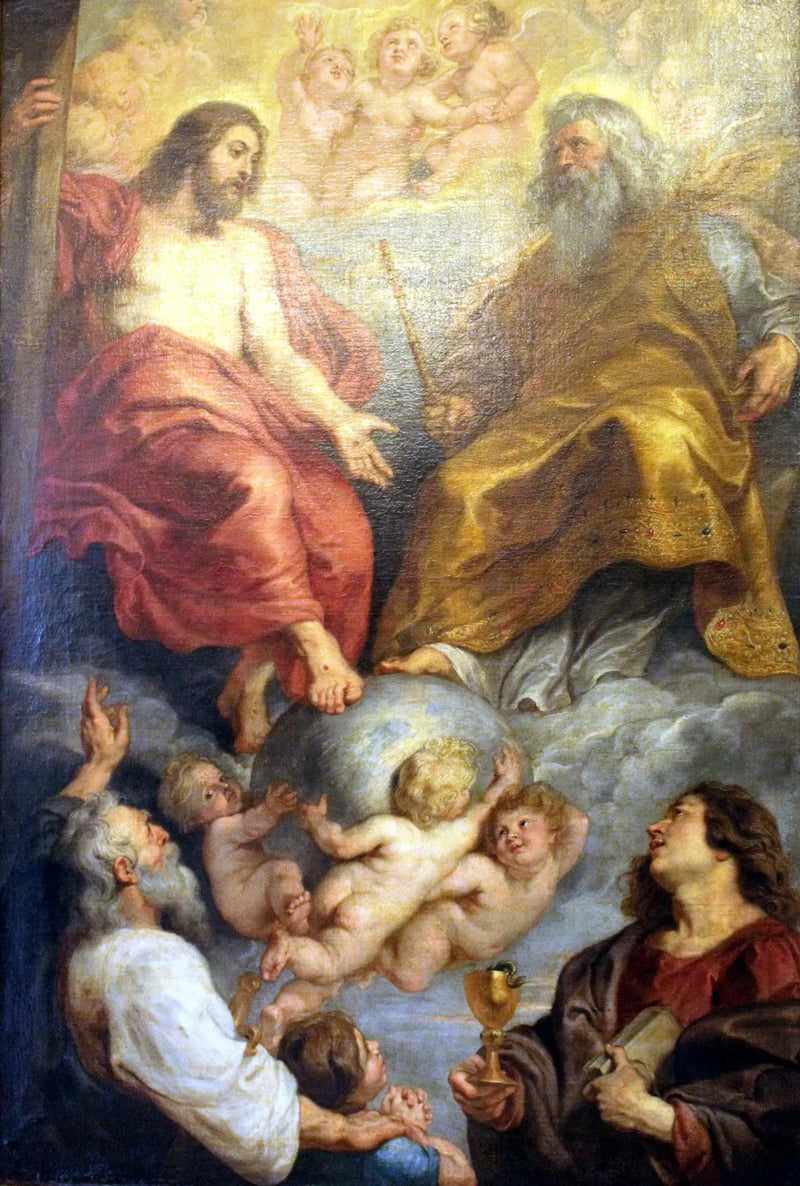 Dios Padre y Cristo con los santos Pablo y Juan, 1616-1617 - Peter Paul Rubens