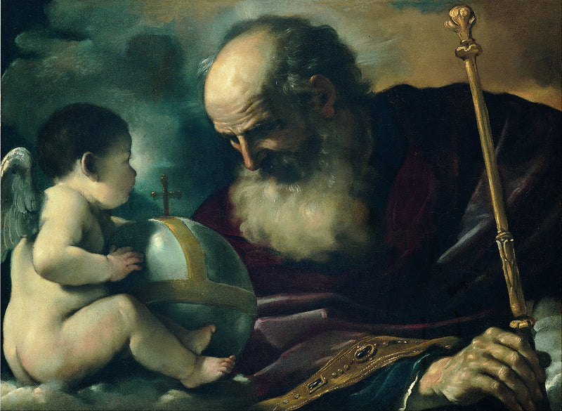 Dios Padre y el Ángel - Guercino