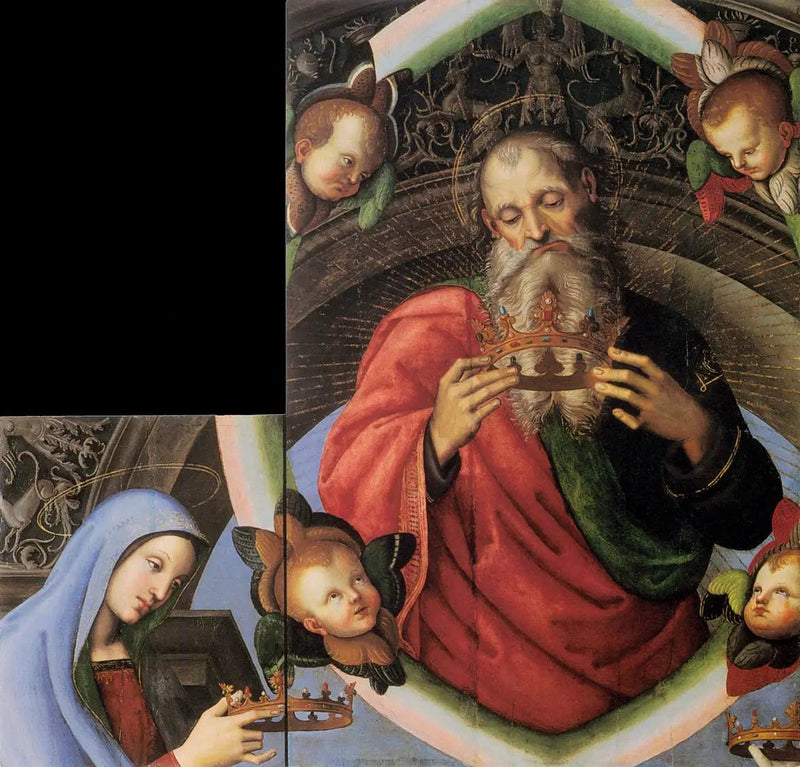 Dios Padre y la Virgen María - Rafael Sanzio