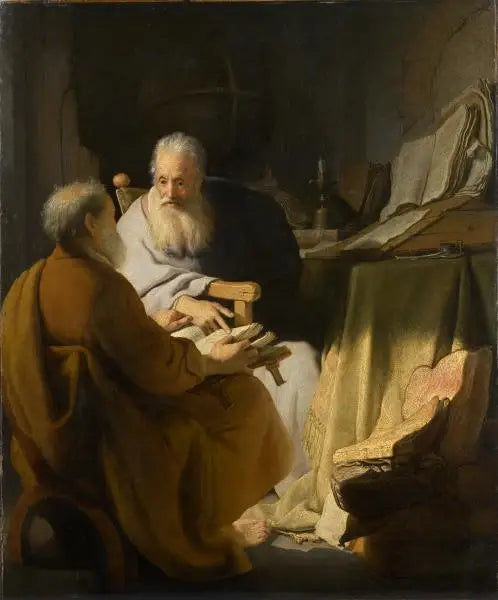Diferencia entre dos ancianos - Rembrandt
